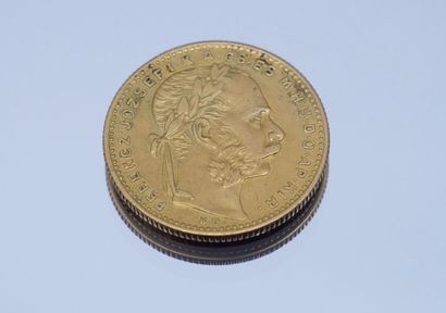 Monnaie Or - Hongrie.
20 Francs, 1889, François-Joseph...