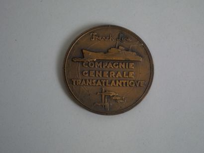 null 3 MEDAILLES.
Compagnie Générale Transatlantique.
Flandre par Marcel Renard,...