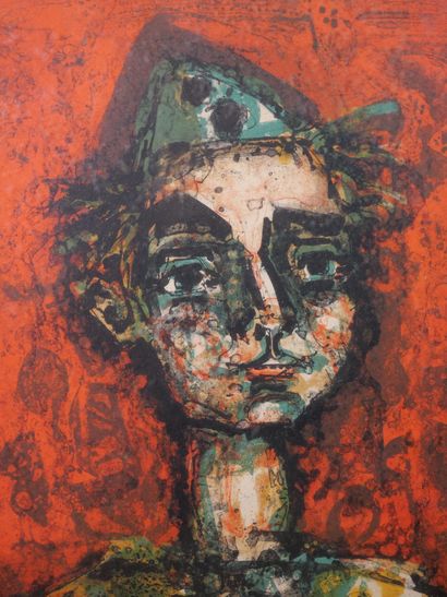 null Paul Aïzpiri (1919-2016)
Le clown
Epreuve d'artiste signée en bas à droite
Dimensions...