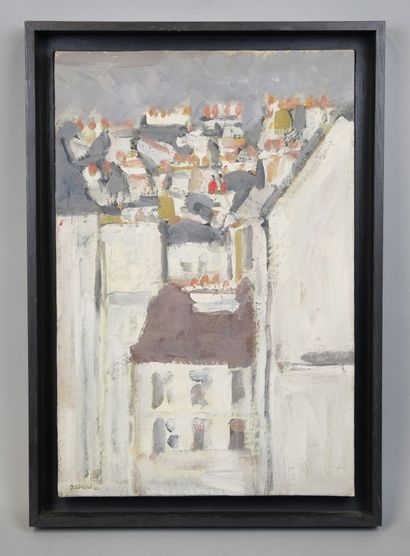 null Pierre COQUET (1926-2021)
Rue dans le Marais
Huile sur papier marouflé sur toile,...