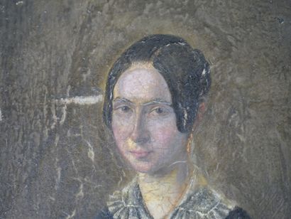 null 19th century school
Portrait of a woman in a black dress
oil on panel
Dimensions...