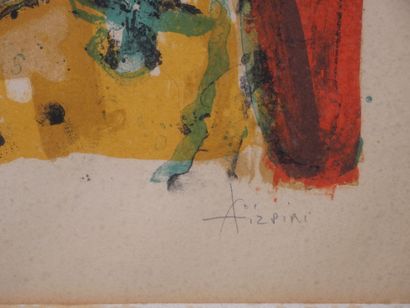 null Paul Aïzpiri (1919-2016)
Le clown
Epreuve d'artiste signée en bas à droite
Dimensions...