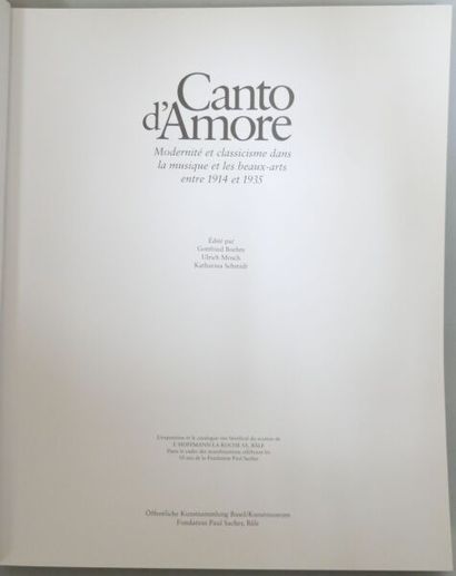 null [EXHIBITION CATALOG]
Canto d'Amore, Modernity and Classicism in Music and Fine...