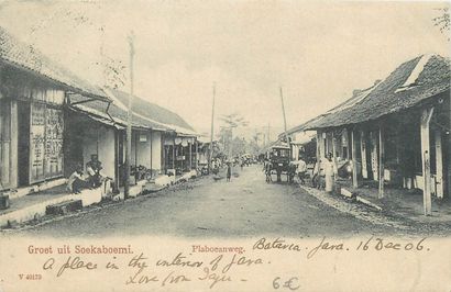 null 86 POSTCARDS INDONESIA: Dutch Indies - West Java. Cities, qqs villages, qqs...