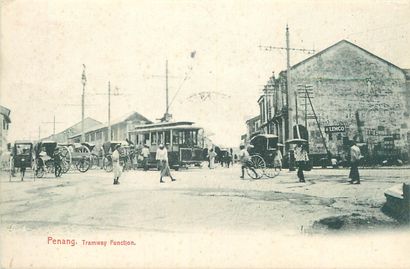 null 43 CARTES POSTALES MALAISIE : La Ville de Penang. Dont" Tramway Function, Chulia...