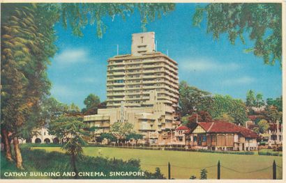 null 44 POSTCARDS MALAYSIA: City of Singapore. Including" Pfahlhütten der Eingeborenen,...