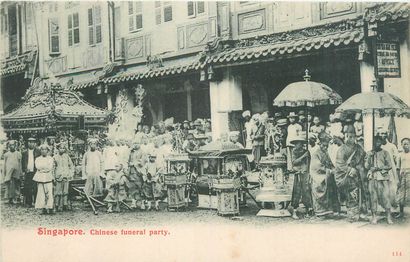 null 9 POSTCARDS MALAYSIA: The Chinese in Singapore. Selection. "Chinese hawker (colored,...