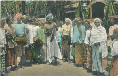null 5 CARTES POSTALES MALAISIE : Fêtes & Procession. "Malay Festival (colorisée),...