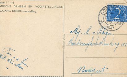 null 7 POST CARDS : Dutch Indies - Show. "2cp/cph-Musicians, 3cp-Theater: Wajang...