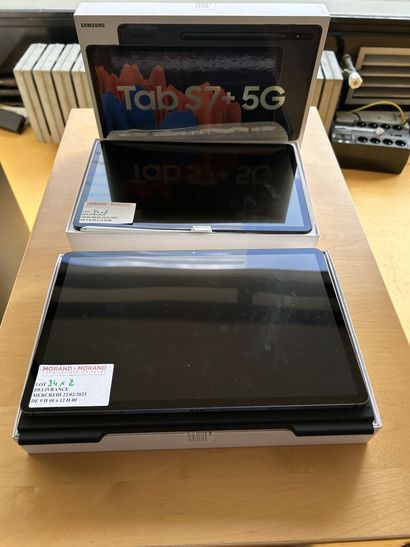 Lot de deux tablettes Samsung S7 + 5G avec...