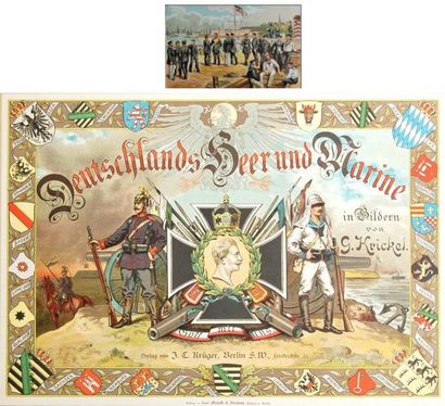 ALLEMAGNE Bavière-Prusse-Saxe-Westphalie-Wurtemberg KRICKEL (G.) Deutschlands Heer...