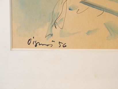 null Sylvain VIGNY (1903-1970)
Tête de femme
Dessin aquarellé signé en bas à gauche...