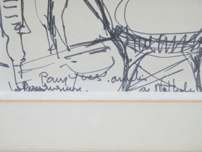 null Nathalie CHABRIER (1932)
Interior with a Rack (La Pardiguière)
Felt pen drawing...