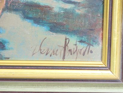 null Robert VERNET-BONFORT (1934)
"barques à Villefranche"
Huile sur toile signée...
