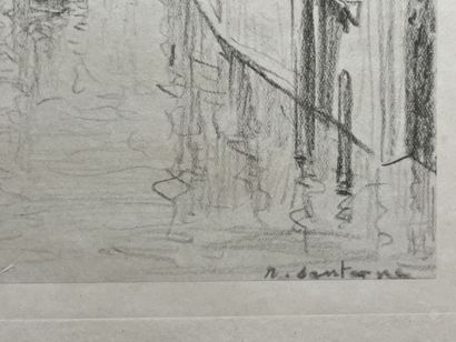 null Robert SANTERNE (1903-1983)
Vue des Canaux de Venise
Gravure sur papier signée...