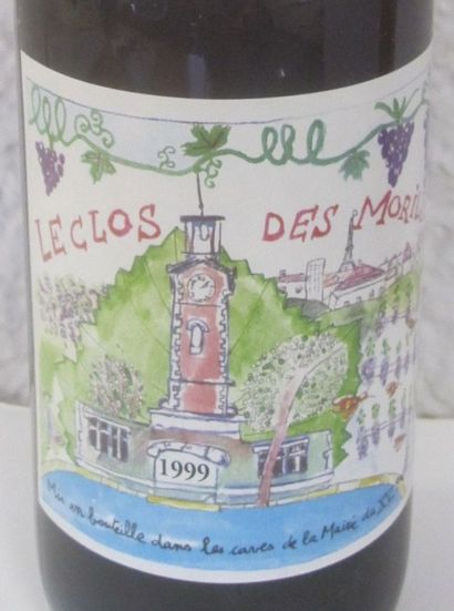 null 30 bouteilles de vin du Clos des Morillons. Paris. Pinot noir. 1999. Vente à...