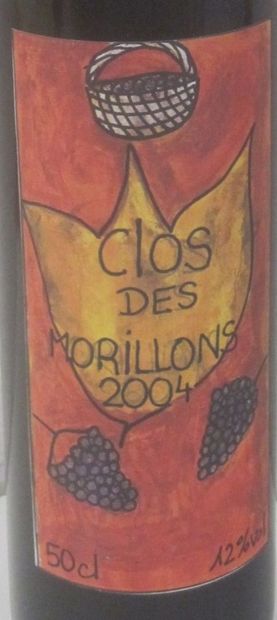 null 60 bouteilles de vin du Clos des Morillons. Paris. Pinot noir. 2004. Vente à...