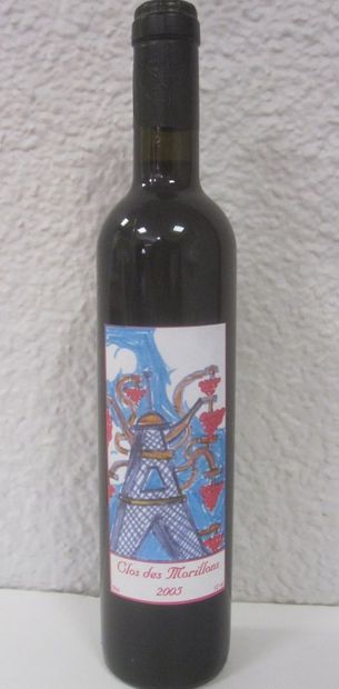 null 80 bouteilles de vin du Clos des Morillons. Paris. Pinot noir. 2005. Vente à...