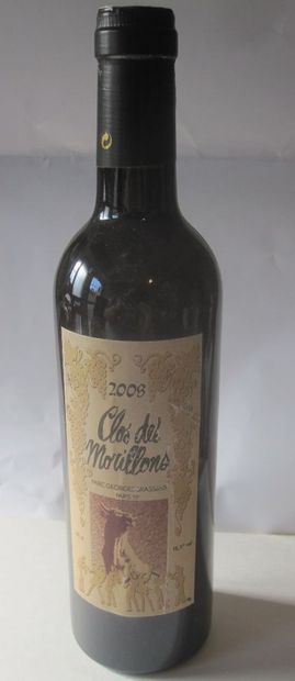 null 50 bouteilles de vin du Clos des Morillons. Paris. Pinot noir. 2008. Vente à...