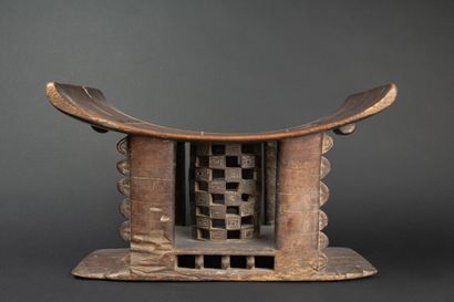GHANA
Carved wooden seat 
Ashanti
First half...