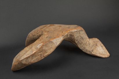 null BURKINA FASO 
Tripod seat representing a stylized animal in carved wood 
Lobi
First...