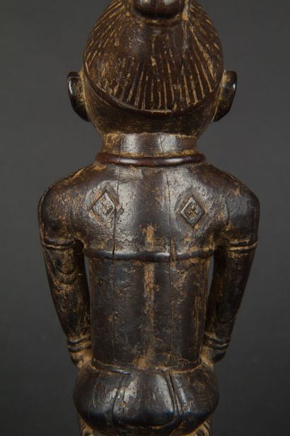 null DEMOCRATIC REPUBLIC OF THE CONGO 
Female figure on a tortoise in carved wood
Kongo
Beginning...