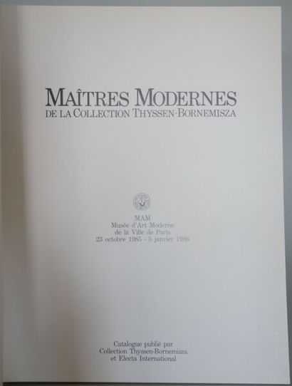 null [CATALOGUES EXPOSITIONS & DIVERS]. Ensemble de 7 Volumes.
Maîtres Modernes de...