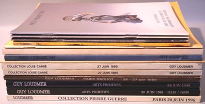 null [CATALOGUES DE VENTES]. Ensemble de 14 Catalogues.
Guy Loudmer - Collections....