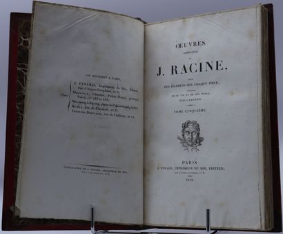 null RACINE. Oeuvres complètes. Paris, Pinard, 1829, 5 vol.in-8, demi-rel. à coins...