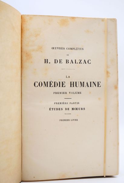 null BALZAC (Honoré de). Oeuvres Complètes. Paris, Vve Alexandre Houssiaux, 1870,...