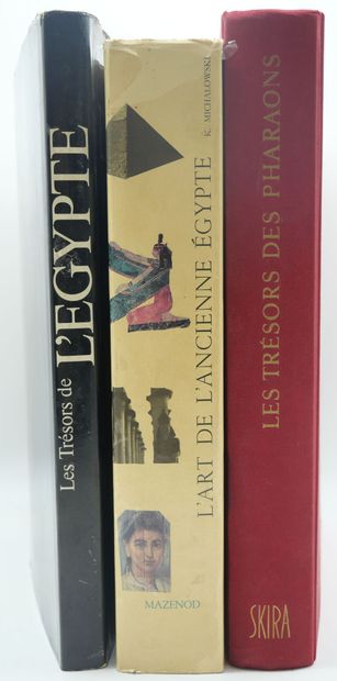 [EGYPTE]. Ensemble de 3 Volumes.
Les Trésors...