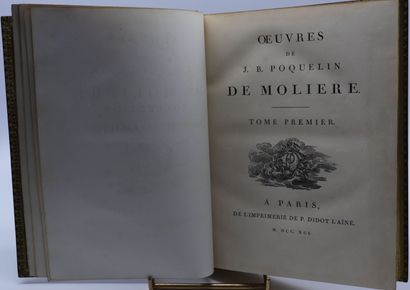 null MOLIERE. Oeuvres. Paris, de l'imprimerie Didot l'ainé, 1791-1794, 6 forts vol....