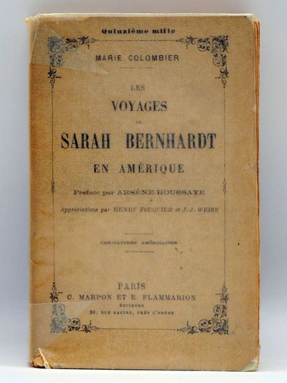 COLOMBIER Marie.
Voyages de Sarah Bernhardt...