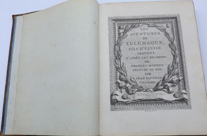 null FENELON. Les aventures de Télémaque. Paris, Didot, 1783, 2 vol. in-4, bas. fauve,...