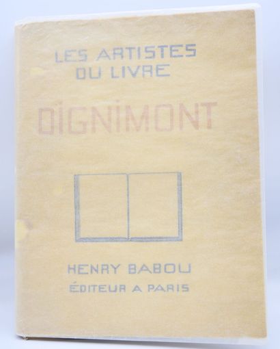 THE ARTISTS OF THE BOOK.
Dignimont, study...