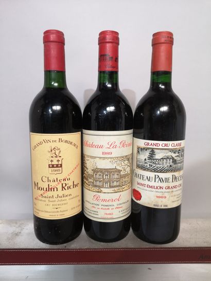 3 bouteilles de BORDEAUX DIVERS 

1 Ch. PAVIE...
