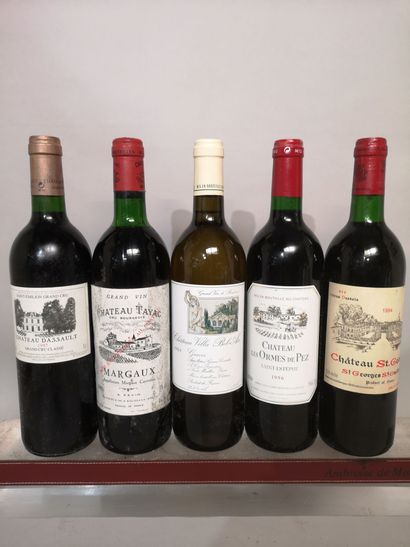 null 5 bouteilles de BORDEAUX DIVERS 

1 Ch. SAINT GEORGES - St. Georges St. Emilion...