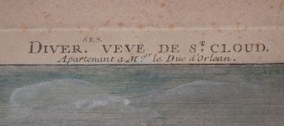 null After Jacques RIGAUD (1681? - 1754) 
"Veve du château de St.Cloud du côté de...