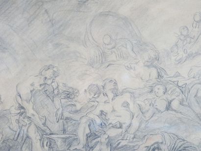 null François BOUCHER (Paris 1703 - 1770) 
Etude pour Vulcain présentant à Venus...