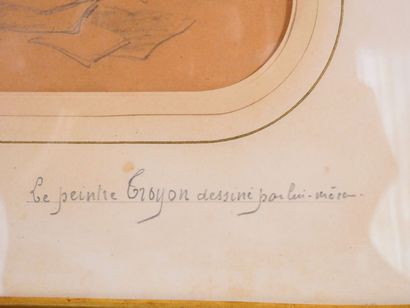 null Attribué à Constant TROYON (1810-1865)
Autoportrait 
Mine de plomb sur papier...