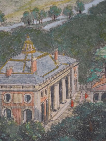 null D'après Jacques RIGAUD (1681? - 1754) 
« Veve du château de St.Cloud du côté...