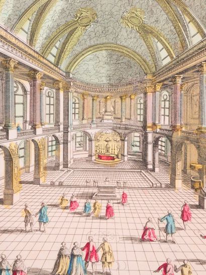 null « Vue perspective du dedans de la Chapelle Royale de Versailles » 
Vue d'optique...