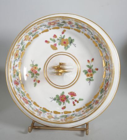 null In the Sèvres taste:
Two porcelain covered coolers and their lining forming...