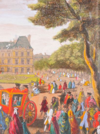 null D'après Jacques RIGAUD (1681? - 1754) 
« Les Promenades du Luxembourg » 
Vue...