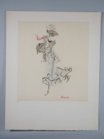 null Christian Jacques BERARD (1902-1949)
Danseuse
Gravure en couleur signée dans...