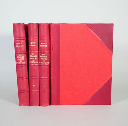 null [JUSTICE]. Ensemble de 4 Volumes.
HENRI-ROBERT (ancien Bâtonnier), Les Grands...
