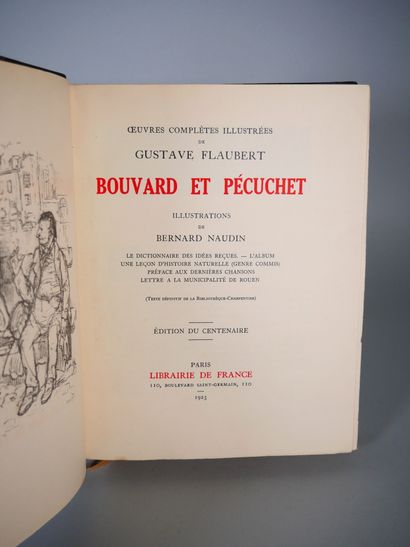 null FLAUBERT (Gustave).
Oeuvres Complètes Illustrées.
Bouvard et Pécuchet, illustrations...