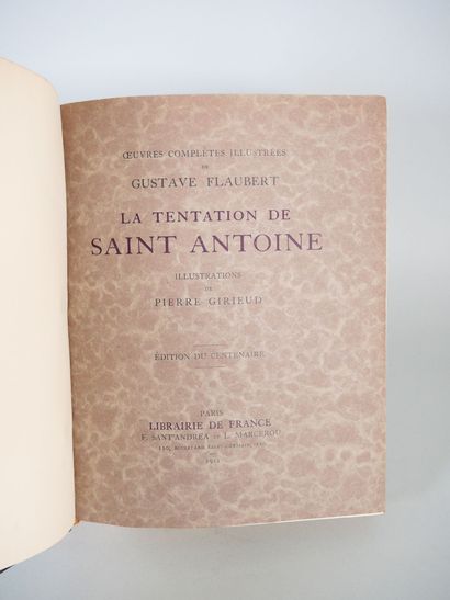 null FLAUBERT (Gustave).
Oeuvres Complètes Illustrées.
La Tentation de Saint Antoine,...
