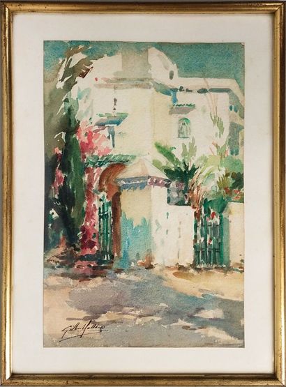 Gilbert GALLAND (1870-1956)
La demeure algérienne
Aquarelle...