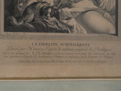 null Antoine-François HEMERY (1751-?), d'après Jean-Baptiste DESHAYS 
"La Fidélité...